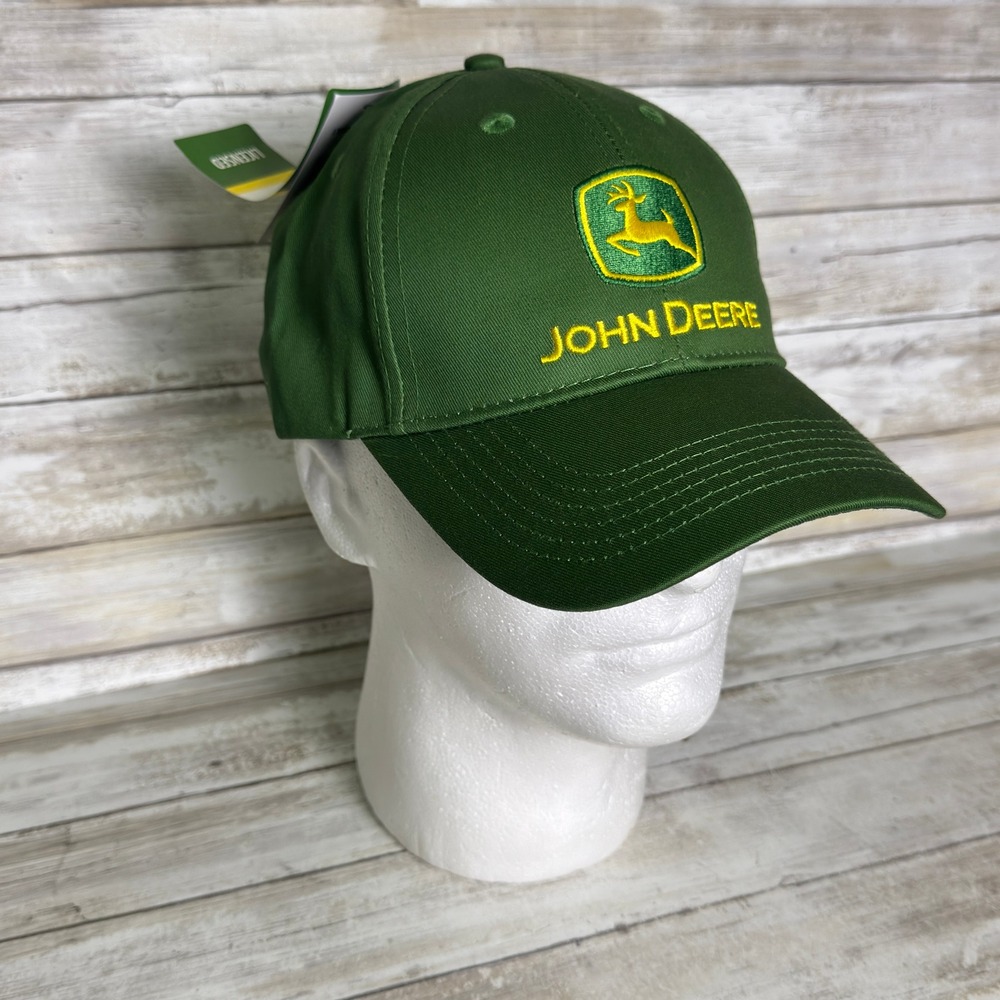 John Deere Green Everglades‎ Equipment Group Logo Baseball Cap Hat LP68752 NEW - Picture 2 of 6